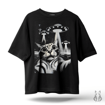 Cat Ufo - Oversize T-Shirt