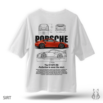 Orange Porsche - Oversize T-Shirt