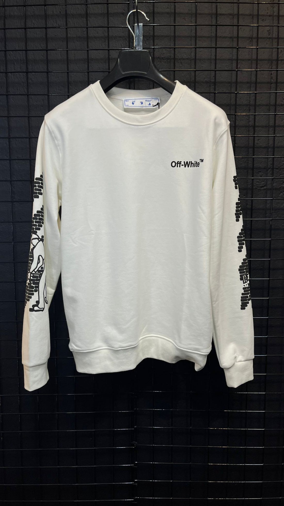 Off White Tuğla Detaylı - Sweatshirt