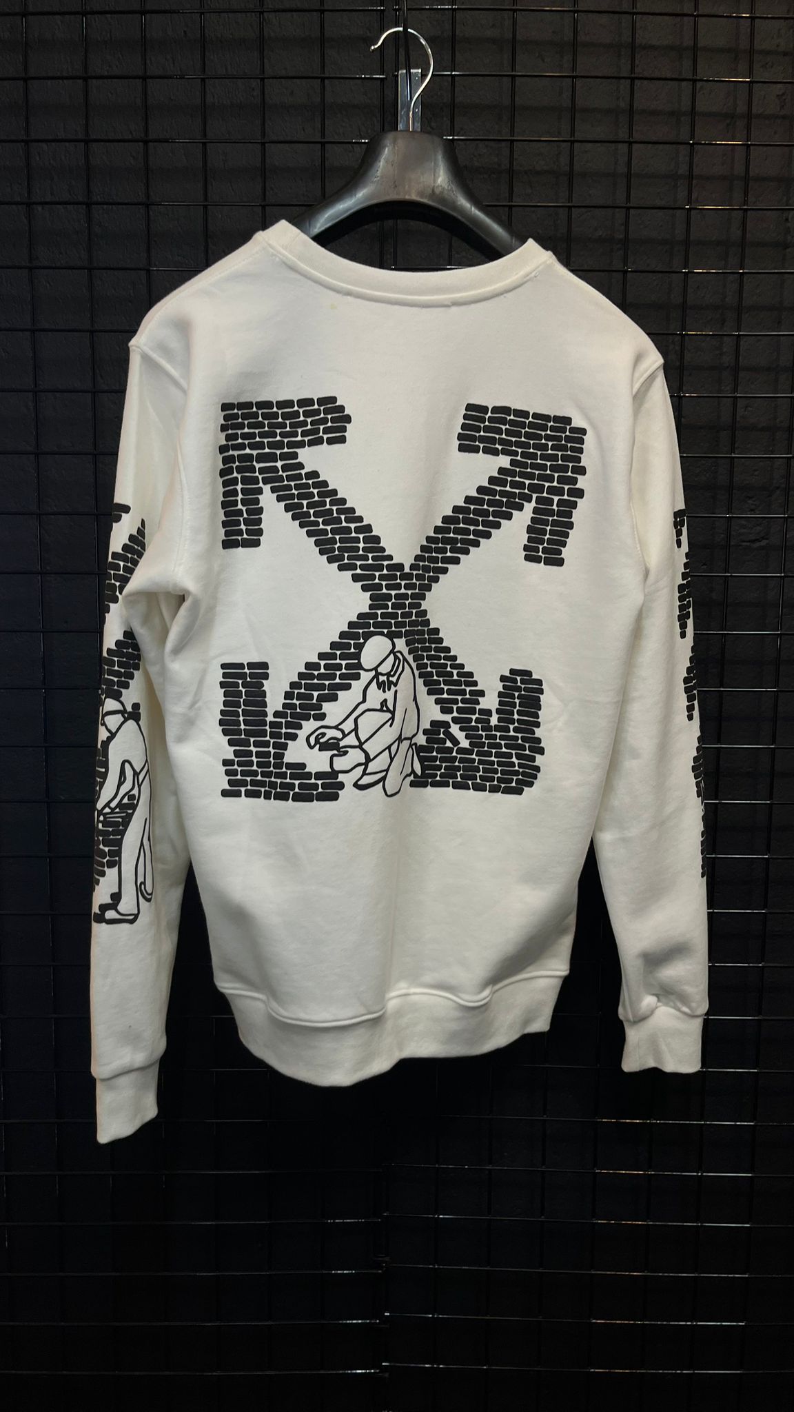 Off White Tuğla Detaylı - Sweatshirt
