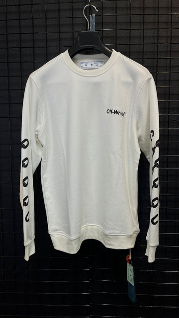 Off White Zincir Detaylı - Sweatshirt