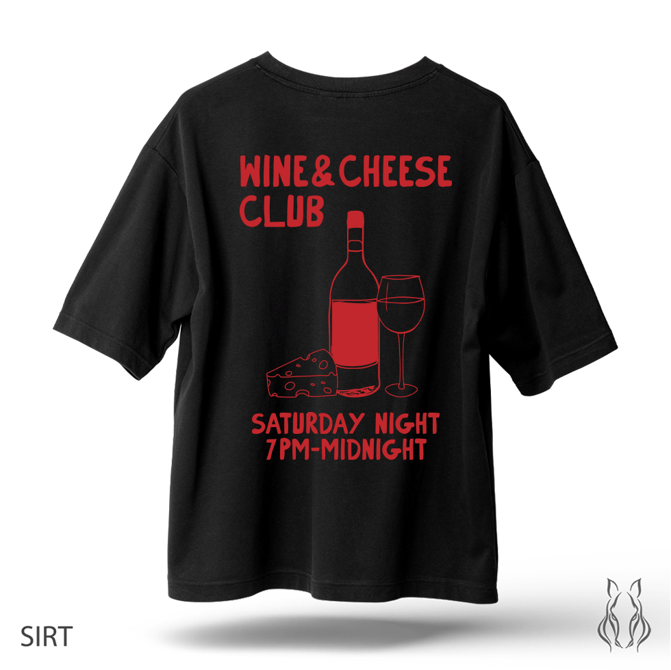 Wine & Cheese - Oversize T-Shirt